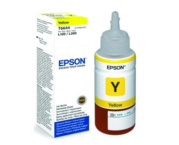 Botella de Tinta Epson T6644 70ml color amarillo original