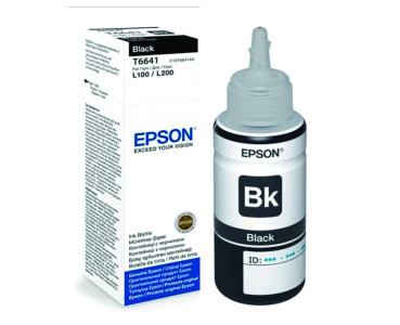 Botella de Tinta Epson T6641 70ml color negro original