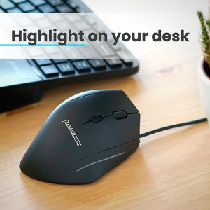 Mouse Diestro Ergonómico Usb Perixx 508