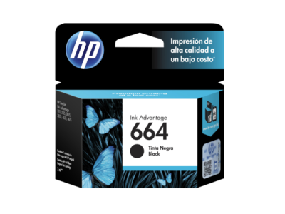Cartucho HP original 664 negro