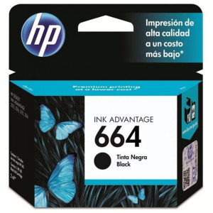 Cartucho HP original 664 negro