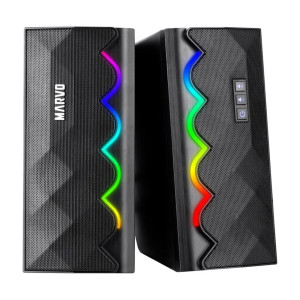 PARLANTES GAMING PC MARVO SG-269 BLUETOOTH CON ILUMINACIÓN RGB