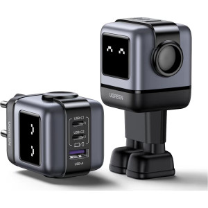 Cargador Ugreen Mini Robot 2usb/usb-c 65w