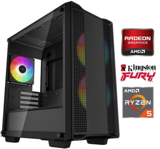 Equipo Gamer Ryzen 5 5600GT, 16GB, SSD 480GB, Gráficos Radeon