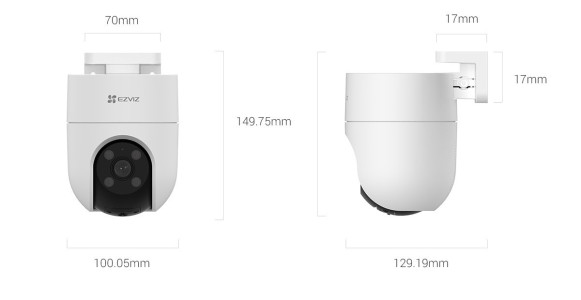 Camara Wifi Ezviz PTZ CS-H8C 2MP 1080P con seguimiento