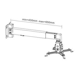 Soporte de pared para proyector