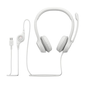 Audifono Logitech USB H390 c/microfono blanco