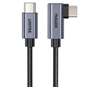 Cable Unitek USB-C a USB-C 90 grados PD 100w 3m