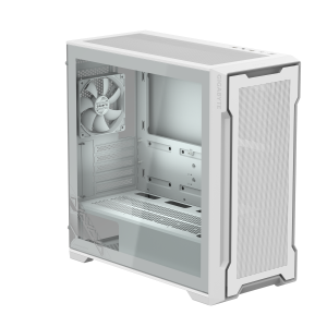 GABINETE GAMING GIGABYTE C102 GLASS WHITE C/2 VENTILADORES
