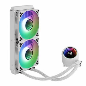 Enfriamiento Líquido Aerocool Mirage L240 WH / 240mm-Mirage PWM fan*2,Support LGA 1700/AM5