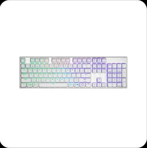 Keyboard SK653/White/TTC Low Red/US Cooler Master