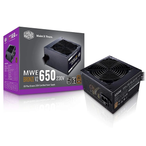 FUENTE DE PODER COOLER MASTER MWE 650 BRONCE - V2 MPE-6501-ACAAB
