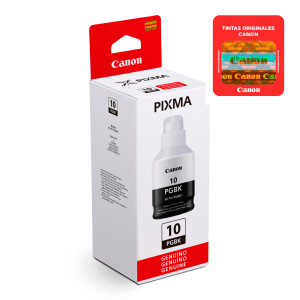 Botella De Tinta Canon Negro GI-10 Pgbk 170ml