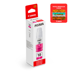 Botella De Tinta Canon Magenta GI-10 M 70ml