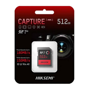 TARJETA DE MEMORIA SD HIKSEMI CAPTURE 512GB P/ CAMARA FOTOGRAFICA (HS-SD-E30 512G)