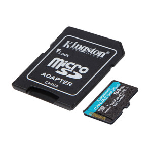 TARJETA DE MEMORIA MICROSD KINGSTON CANVAS GO PLUS 64GB (SDCG4/64GB)