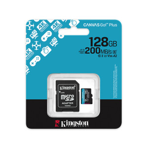 TARJETA DE MEMORIA MICROSD KINGSTON CANVAS GO PLUS 128GB (SDCG4/128GB)
