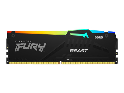 MEMORIA KINGSTON FURY BEAST RGB 32GB DDR5 5200MTS (KF552C40BBA-32)