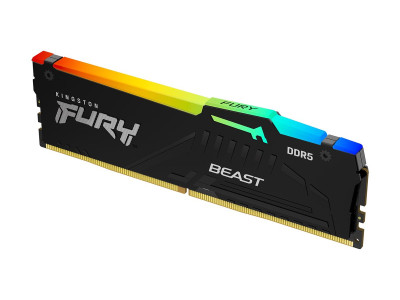MEMORIA KINGSTON FURY BEAST RGB 8GB DDR5 5200MTS (KF552C40BBA-8)