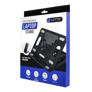 Soporte Notebook Unno Nc6115bk 17'' Con Soporte Celular