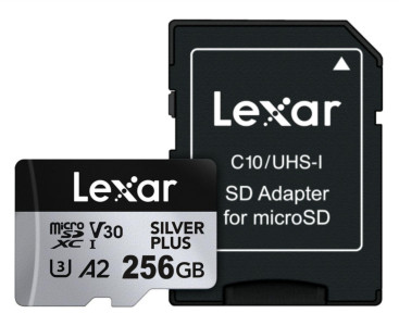 Memoria microSDXC Lexar Pro 256GB Silver Plus