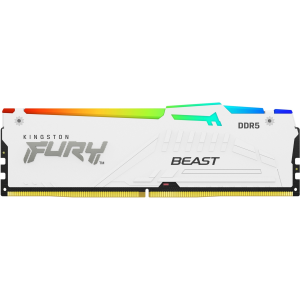MEMORIA KINGSTON FURY BEAST RGB WHITE 32GB DDR5 5200 MTS (KF552C40BWA-32)