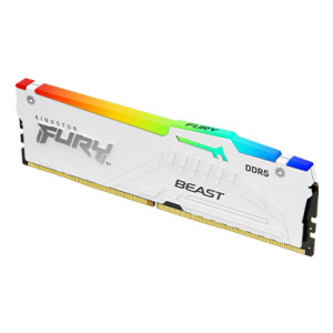 MEMORIA KINGSTON FURY BEAST RGB WHITE 32GB DDR5 5200 MTS (KF552C40BWA-32)