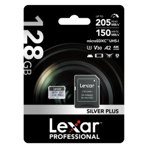 Memoria microSDXC Lexar Pro 64GB Silver Plus