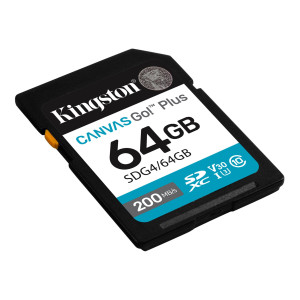 TARJETA DE MEMORIA SD KINGSTON CANVAS GO PLUS 64GB P/CAMARA FOTOGRAFICA (SDG4/64GB)