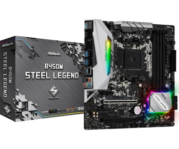 Mother Asrock B450M Steel Legend RGB AM4