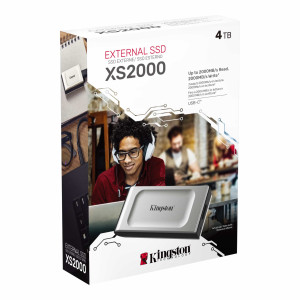 DISCO SOLIDO EXTERNO KINGSTON XS2000 4TB - PORTABLE (SXS2000/4000G)