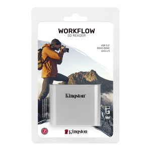 LECTOR DE TARJETA SD WORKFLOW STATION KINGSTON USB 3.2 (WFS-SD)