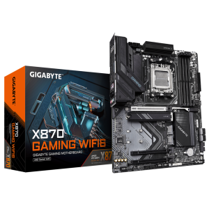 Gigabyte X870 GAMING WIFI6 - Placa base - ATX - Socket AM5 - AMD X870 Chipset - USB4, USB 3.2 Gen 2, USB 3.2 Gen 1, USB-C 3.2 Gen 2x2 - 2.5 Gigabit LAN, Wi-Fi 6, Bluetooth - Tarjeta gráfica (CPU necesaria) - HD Audio (8-canales)