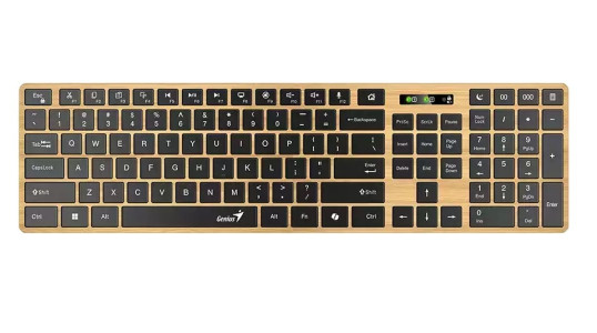 Teclado Genius SlimStar 7250BT madera Bluettoth