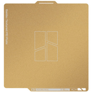 Cama PEI con Textura Dorada para Bambu Lab X1, P1 y A1