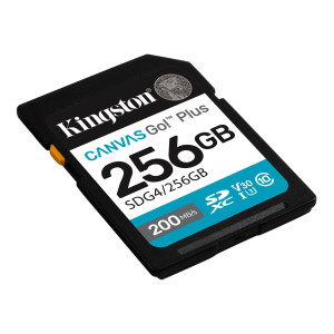 TARJETA DE MEMORIA SD KINGSTON CANVAS GO PLUS 256GB P/CAMARA FOTOGRAFICA (SDG4/256GB)