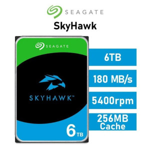 DISCO INTERNO SEAGATE SKYHAWK 6TB PARA VIDEOVIGILANCIA (ST6000VX009)