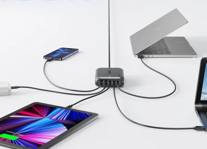 Cargador GaN Unitek de escritorio 188w