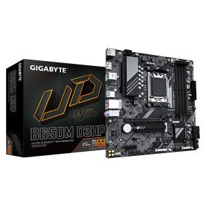 Gigabyte B650M D3HP - 1.0 - placa base - micro ATX - Socket AM5 - AMD B650 Chipset - USB 3.2 Gen 1, USB-C 3.2 Gen 1 - 2.5 Gigabit LAN - Tarjeta gráfica (CPU necesaria) - HD Audio (8-canales)