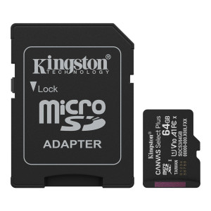 TARJETA DE MEMORIA MICRO SD KINGSTON CANVAS SELECT PLUS 64GB (SDCS3/64GB)