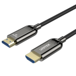 CABLE UNITEK F/O HDMI 2.1 8K (C11085GY01-20M) BLACK – 20MTS 