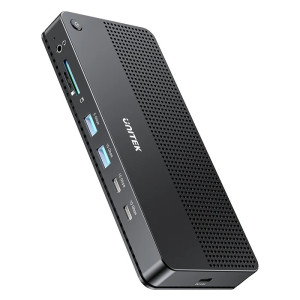 DOCKING STATION UNITEK HUB USB-C 8K 100W PD (D1104A) - BLACK