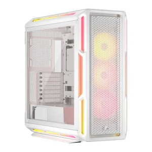 GABINETE CORSAIR ICUE LINK 5000T LX RGB WHITE C/ 3 VENTILADORES 
