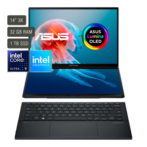 NOTEBOOK ASUS ZENBOOK DUO OLED UX8406MA-PZ026W ULTRA 9 185H / 32GB RAM / 1TB SSD / DUAL SCREEN OLED / W11H