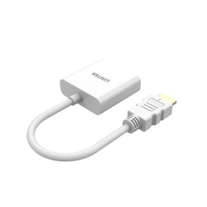 ADAPTADOR UNITEK HDMI A VGA (Y-6333C01) - WHITE