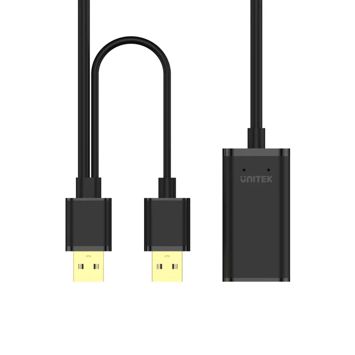 CABLE EXTENSOR UNITEK USB- A 2.0 (Y-278) BLACK – 10MTS