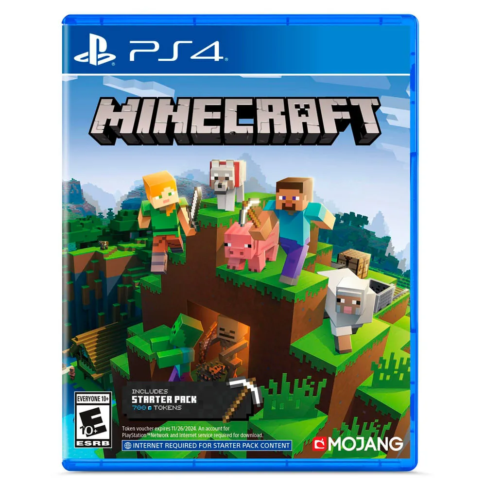 JUEGO MINECRAFT STARTER COLLECTION REFRESH PARA PLAYSTATION 4 (FISICO)