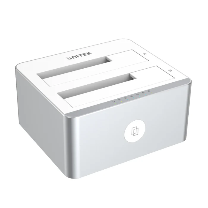 DOCKING STATION UNITEK DUAL-BAY SATA 10GBPS (Y-3027GY01) - SILVER