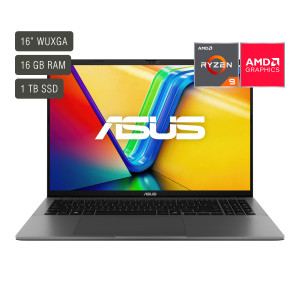 ASUS VIVOBOOK S16 M3607HA-RP064W RYZEN 9 270 16GB RAM 1TB SSD 16'' 144HZ WINDOWS 11