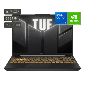 NOTEBOOK ASUS TUF GAMING F16 FX607VJ-RL011W INTEL CORE 5 210H 8GB RAM 512GB SSD RTX 3050 6GB 16'' 144HZ